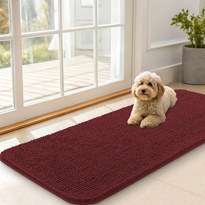 OLANLY Dog Door Mat for Muddy Paws 47x20, Absorbs Moisture and Dirt, Absorbent by OLANLY