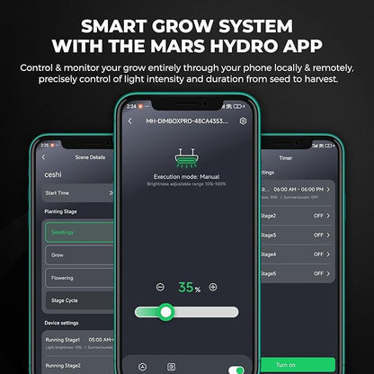 MARS HYDRO 3x3 Smart Grow Tent Kit Complete System, 150W FC1500 Samsung LM301H - Image 3
