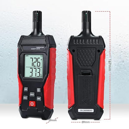 Humidity Temperature Meter, High Precision Digital Psychrometer HVAC - Image 7