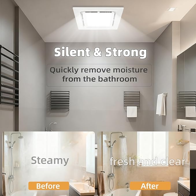 9.4" Quiet Bathroom Exhaust Fan - Image 6