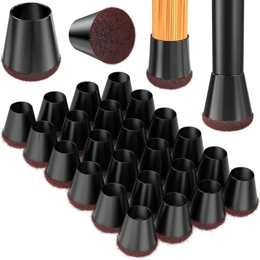 24 Pcs Silicone Chair Leg Floor Protectors Extra Small，Purple Chair Leg Covers by YTEACIUL