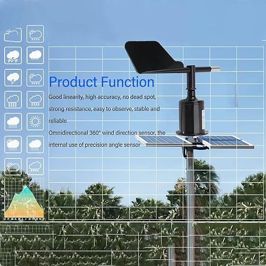 Wind Direction Sensor, 360 Degree Wind Direction Transmitter - Image 6