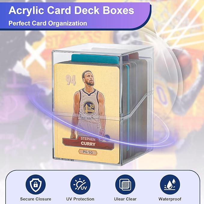 6 Pack Card Deck Boxes: Transparent Storage - Image 5