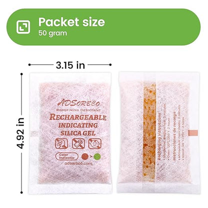 ADSorbco 50 Gram Silica Gel Packets – Desiccant Packs - Image 7