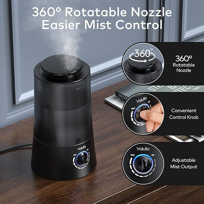 Humidifiers for Bedroom - 4L Cool Mist Humidifier Top Fill Oil Diffuser Quiet - Image 2