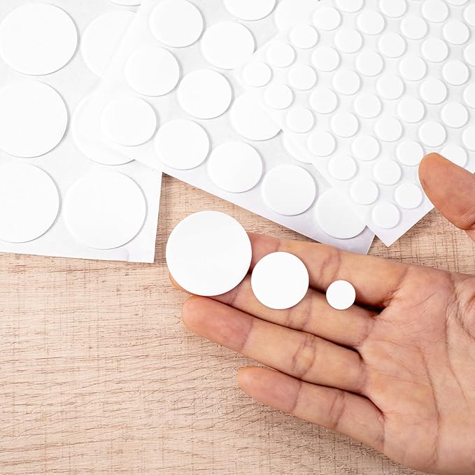 456 Pcs Small Felt Furniture Pads, Self-Adhesive EVA Foam Dot Circles, Round - Image 3