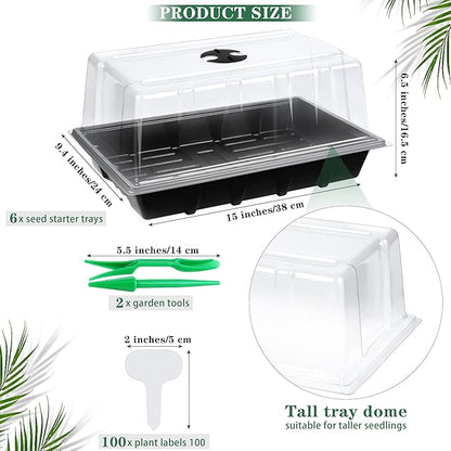6 Packs Seed Starter Tray Kits - Image 2