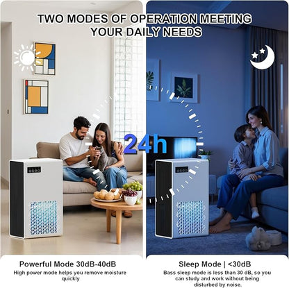 Dehumidifiers for Home, 99oz Water Tank Dehumidifier for Bedroom Basement - Image 4