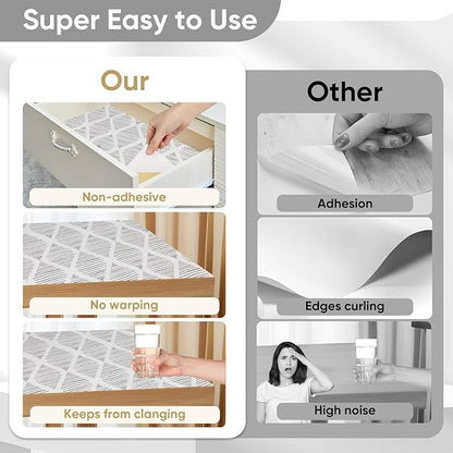 Shelf Liners Cabinet Liner Drawer Liner 12in X 13ft Non Adhesive Non-Slip Easy - Image 4
