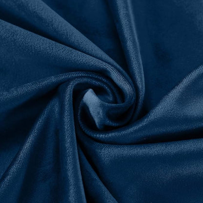 ChadMade Extra Long Blackout Lined Premium Velvet Curtain Sapphire Blue - Image 6