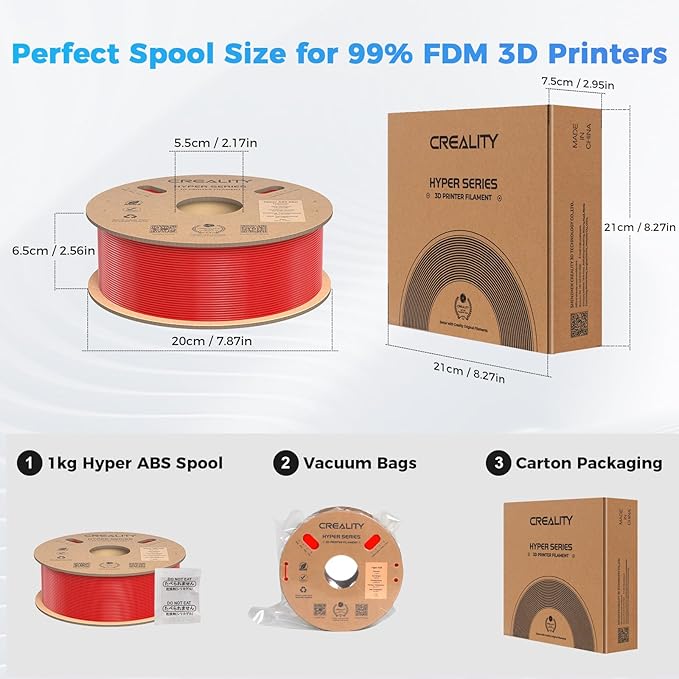 Creality Hyper ABS Filament, Official 3D Printer Filament ABS 1.75mm - Image 8