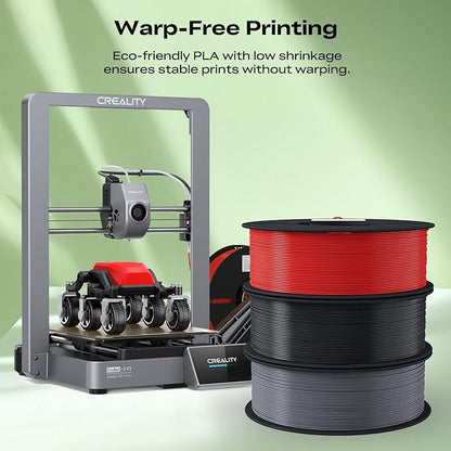 Creality 3D Printer Filament Bundle 4KG, 4 Pack 1kg Spool 1.75mm PLA Filament - Image 4