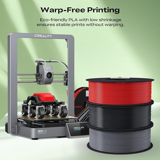 Creality 3D Printer Filament, 1.75mm Bundle 2kg PLA Printer Filament, - Image 4