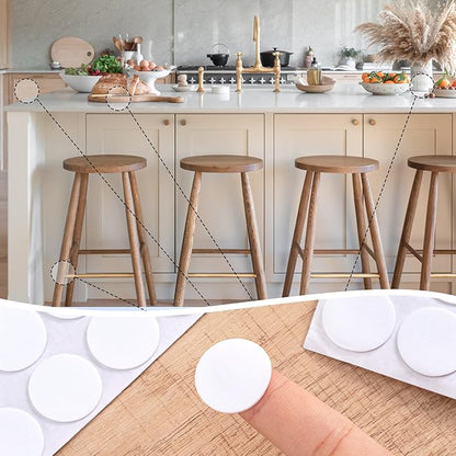 400 Pcs Small Felt Furniture Pads, Self-Adhesive EVA Foam Dot Circles, Round - Image 5