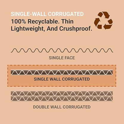 BOX USA Shipping Boxes Small 18"L x 12"W x 3"H 25-Pack - Image 4