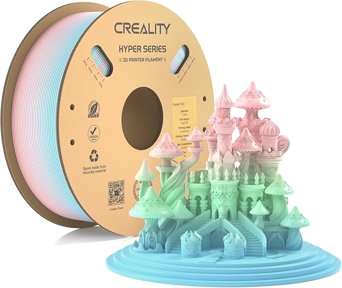 Creality 3D Printer Filament PLA 1.75mm, Creality Official Hyper PLA Filament by Creality