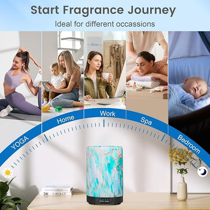 Essential Oil Diffuser, 120ML Glass Aromatherapy Diffuser - Image 6