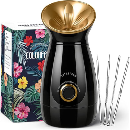 Colorfarm Facial Steamer Nano Ionic: Face Steamer Deep Cleaning Unclogs Pores by Colorfarm