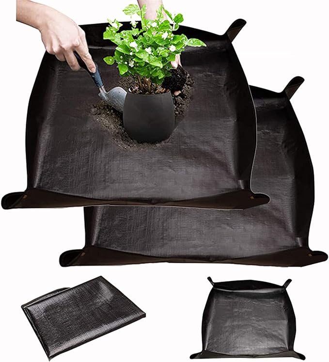 BIUWING 2PCS Indoor Plant Transplanting Repotting Mat Foldable Garden Work by BIUWING