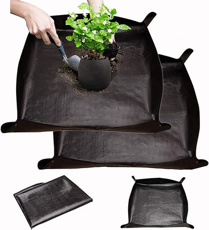 BIUWING 2PCS Indoor Plant Transplanting Repotting Mat Foldable Garden Work by BIUWING