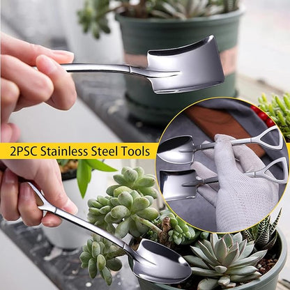 12 Pcs Succulent Tools Set Mini Transplanting Garden Tools Kit - Image 4