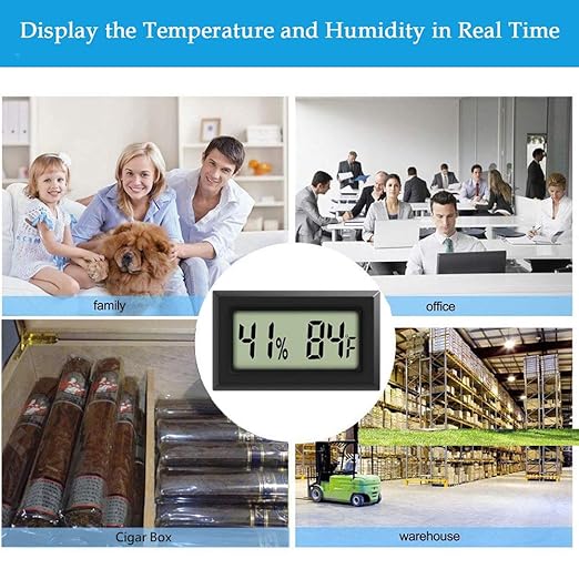 6 Pack Mini Digital Hygrometer Thermometer Small Indoor Temperature and - Image 7