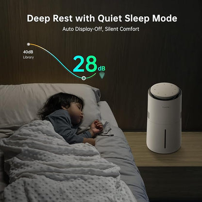 MistFree Smart Humidifier for Bedroom, Evaporative Humidifier No White Dust - Image 7