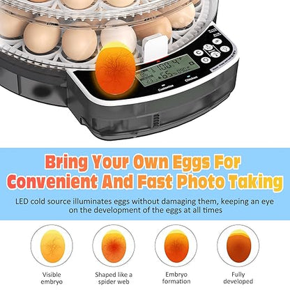 48 Egg Incubator with Automatic Egg Turning and Humidity Control, Intelligent - Image 2