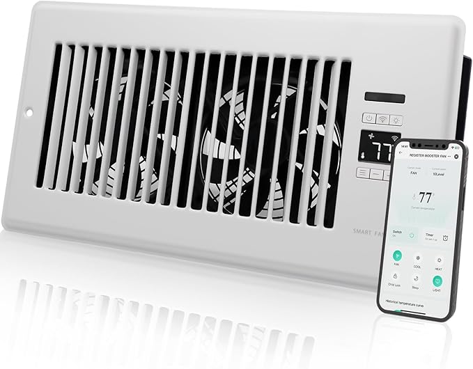 Super Quiet Register Booster Fan by Howeall