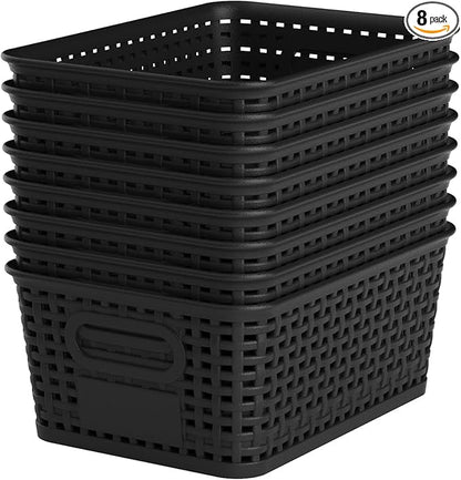 Black Plastic Storage Baskets by WRRLORS