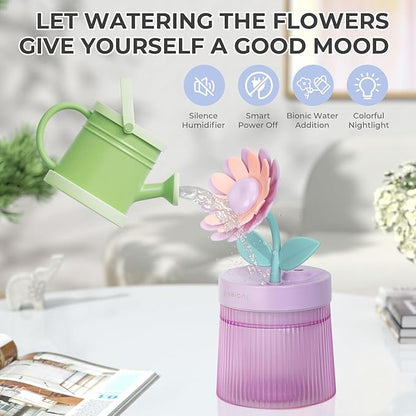 Sunflower Small Humidifier for Plant, Cool Mist Mini Humidifiers for Bedroom - Image 3