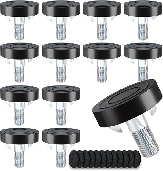 Adjustable Leveling Feet: 12pcs, M8 Thread T-Nuts & Floor Protectors, Heavy by Unknown