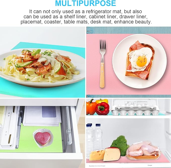 11 PCS Refrigerator Mats, EVA Refrigerator Liners - Image 7