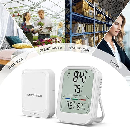 ORIA Digital Thermometer Hygrometer, Wireless Indoor Outdoor Thermometer - Image 8