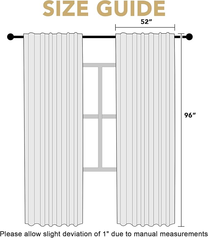 H.VERSAILTEX Blackout Curtains Thermal Insulated Window Treatment Panels Room - Image 7