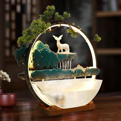 Tabletop Decoration Water Fountains Indoor Waterfall Fountains Humidifie - Image 9