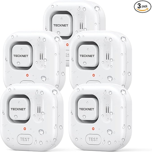 TECKNET Water Leak Detectors for Home, 120dB Water Sensor Alarm Leak Detector by Tecknet