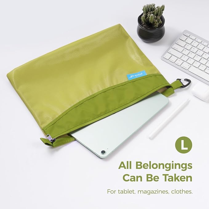 pack all Water-resistant Material Zipper Pouch, Mesh Zipper Bag - Image 3