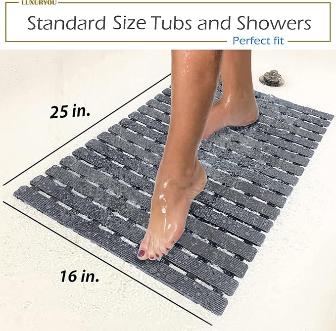 Non Slip Bathtub Mat | Double-Layered Shower Floor Mat - Image 6