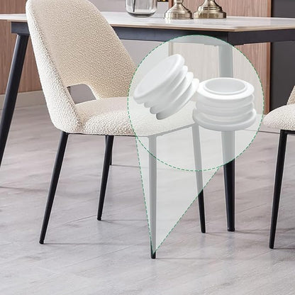 1" Plastic Hole Plugs White -Round Chair Leg Caps, Flush Mount Pipe Plugs - Image 8
