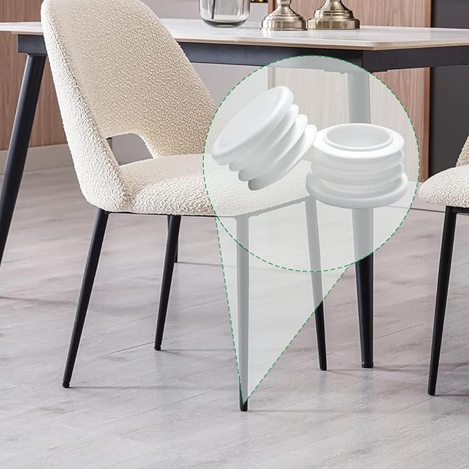 3-1/8" Plastic Hole Plugs White -Round Chair Leg Caps, Flush Mount Pipe Plugs - Image 8