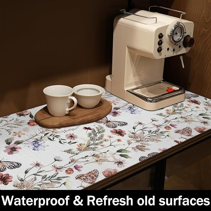 Floral Shelf Liners Non Adhesive 12IN x 20FT and Strong Non-Slip Shelf and - Image 8