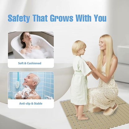 ​Shower Mat Non-Slip Bath Mat for Tub and Shower Stall, 200+ Suction Cups - Image 8