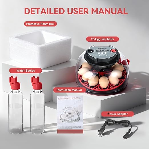 2nd Gen - 12 Egg Automatic Incubator, Two-Stage Humidity - Image 9