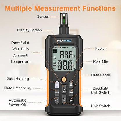 YT606 Temperature Humidity Meter High Precision Digital Hygrometer - Image 2