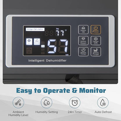 COSTWAY 154 Pints Commercial Dehumidifier - Image 5