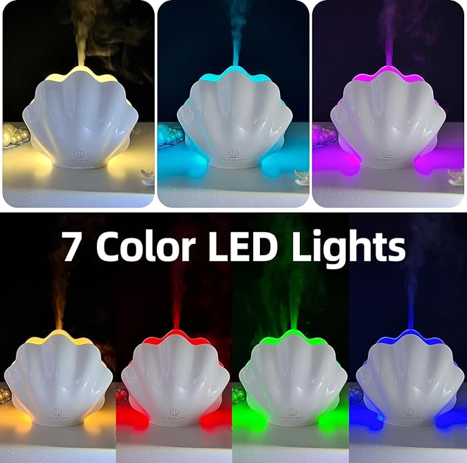 Essential Oil Diffuser 260ML, Shell Aroma Diffuser - Image 5