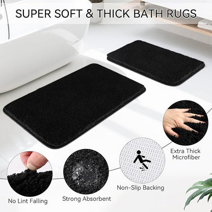 Black Bathroom Sets, Natural Loofah Sponge, Soap Dispenser, Toothbrush Holder - Image 5