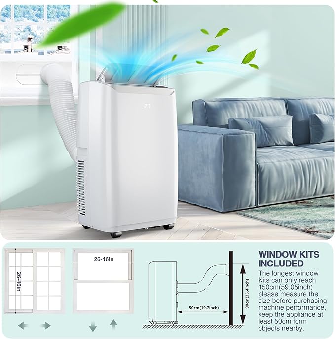 Quiet 12000 BTU Air Conditioner Portable - Image 3