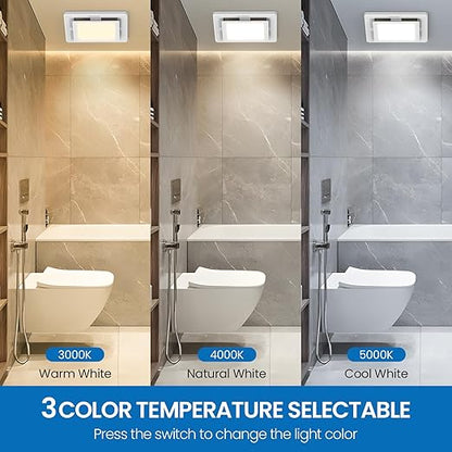 FASDUNT 2-in-1 Bathroom Exhaust Fan - Image 4